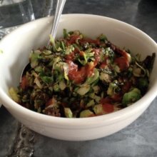 Gluten-free brussels sprouts from Joseph Leonard